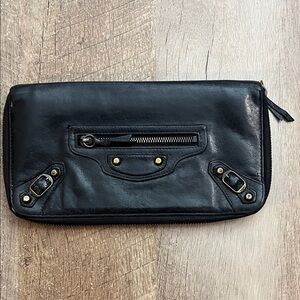 Balenciaga Paris Leather Money Wallet
